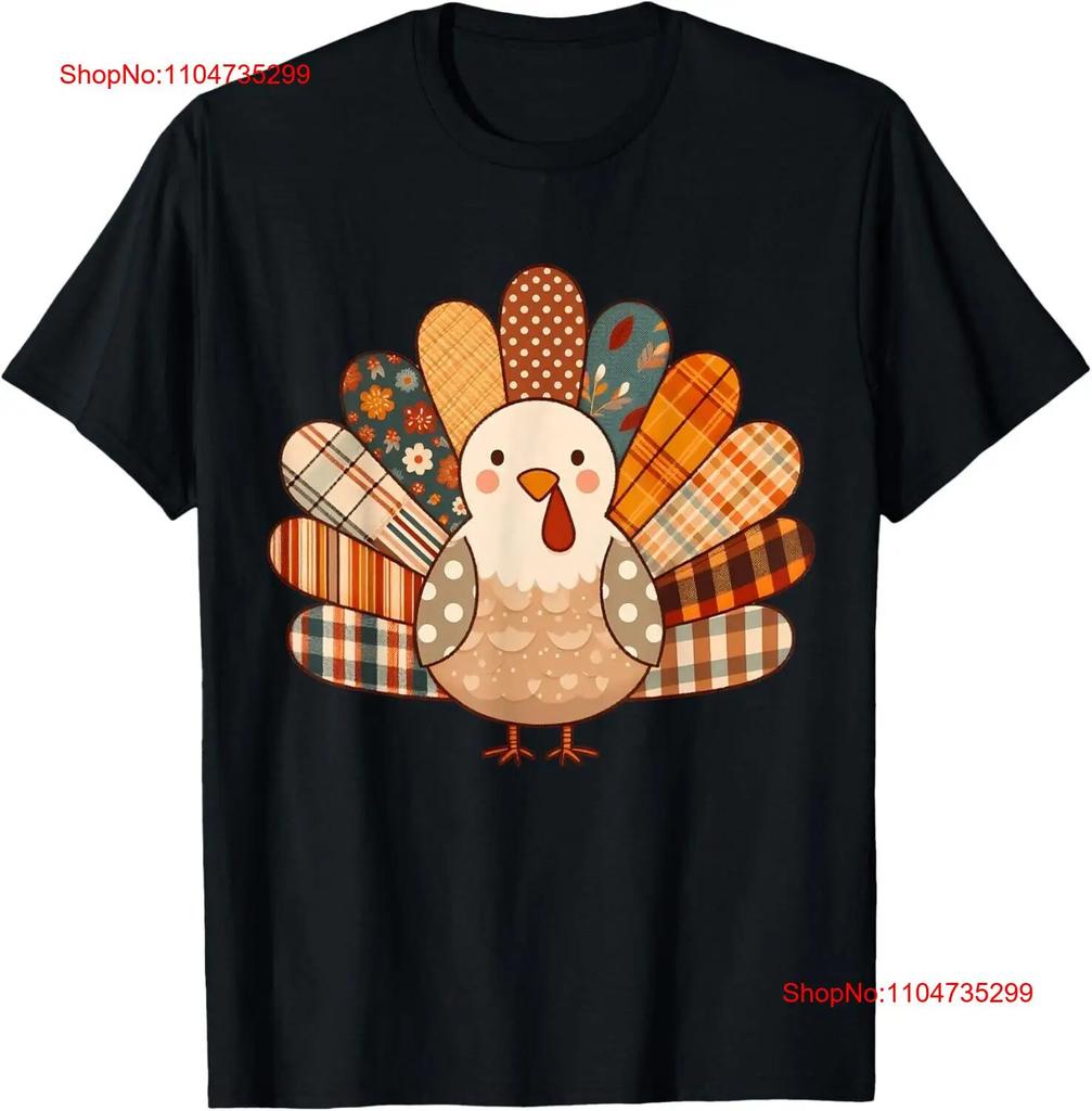 Fall Autumn Turkey Thanksgiving Family Matching Unisex Girls T Shirt Sweat Vintage Casual Stretched Versatile Fashion