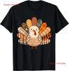 Fall Autumn Turkey Thanksgiving Family Matching Unisex Girls T Shirt Sweat Vintage Casual Stretched Versatile Fashion