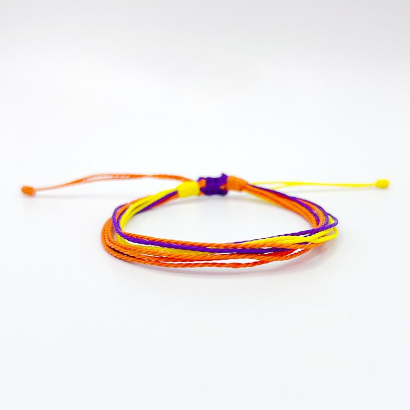 Fil Ciré Taïwanais Multicolore Bracelet d'Amitié