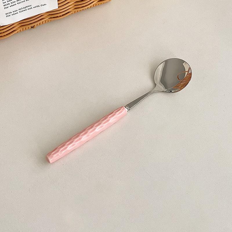 Stainless Steel Coffee Spoon Teaspoon Long Handle Dessert Ice Cream Spoon Cake Spoon Tableware Kitchen Gadgets