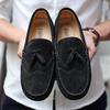 Tassel Flat Casual Shoes Men Brand Suede Leather Shoe Loafers Slip-on Classic Comfortable Driving Shoe Wedding Male Dress Shoes