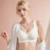 Thin Bra Without Steel Ring Women's Seamless Bra Vest Style Plus Size Bra Double Breasted Anti Sagging Bra