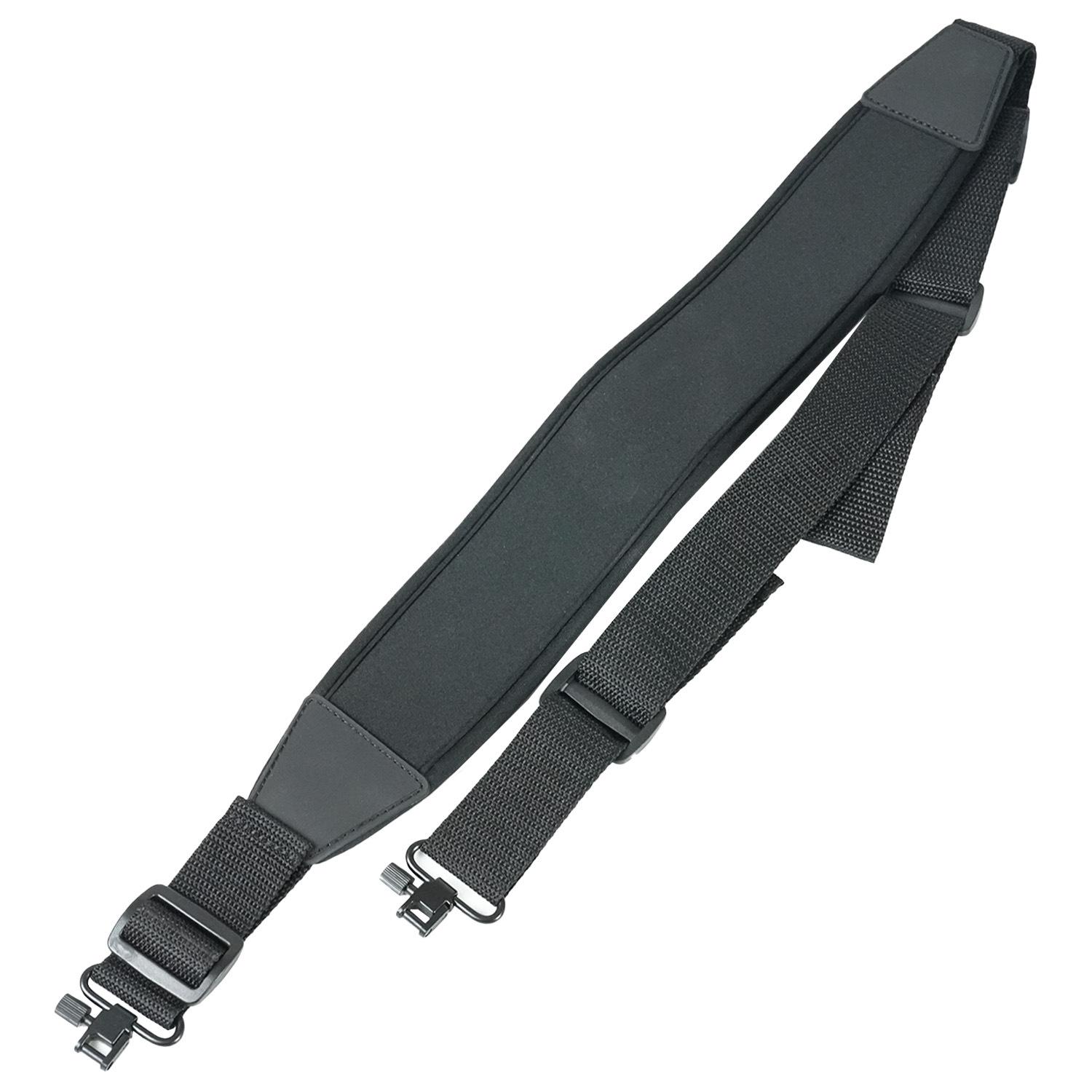 Adjustable Outdoor Tactical Sling with Non-Slip Shoulder Pads Black - Thickened Non-Slip Shoulder Pad Strap