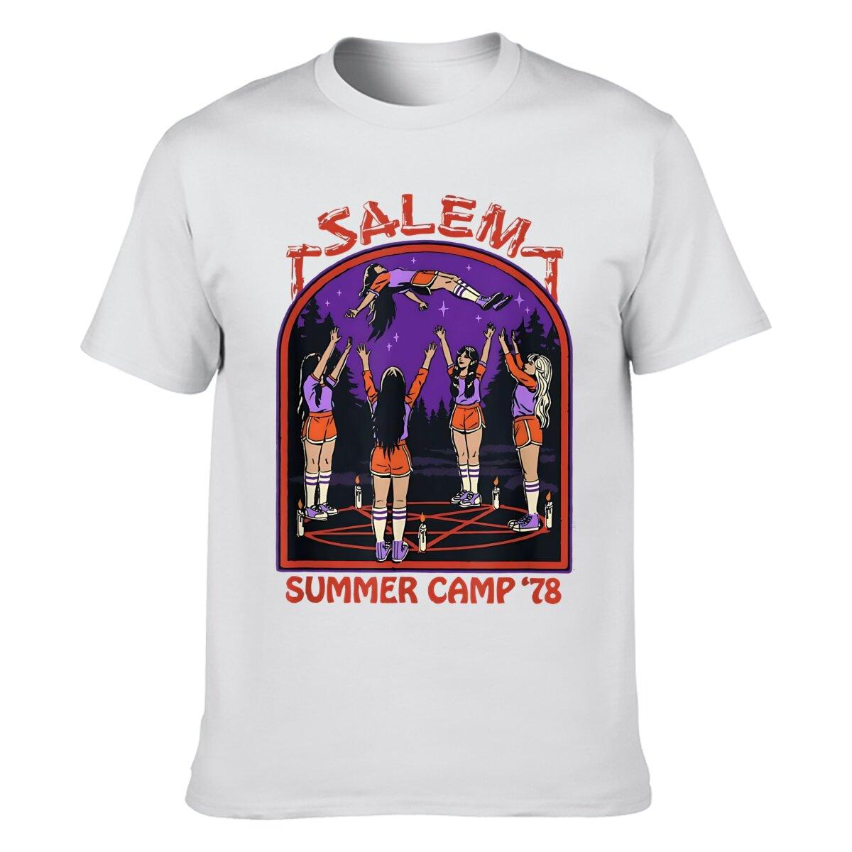 

Футболка Steven Rhodes Salem Summer Camp 78 Retro з темним гумором L чорний