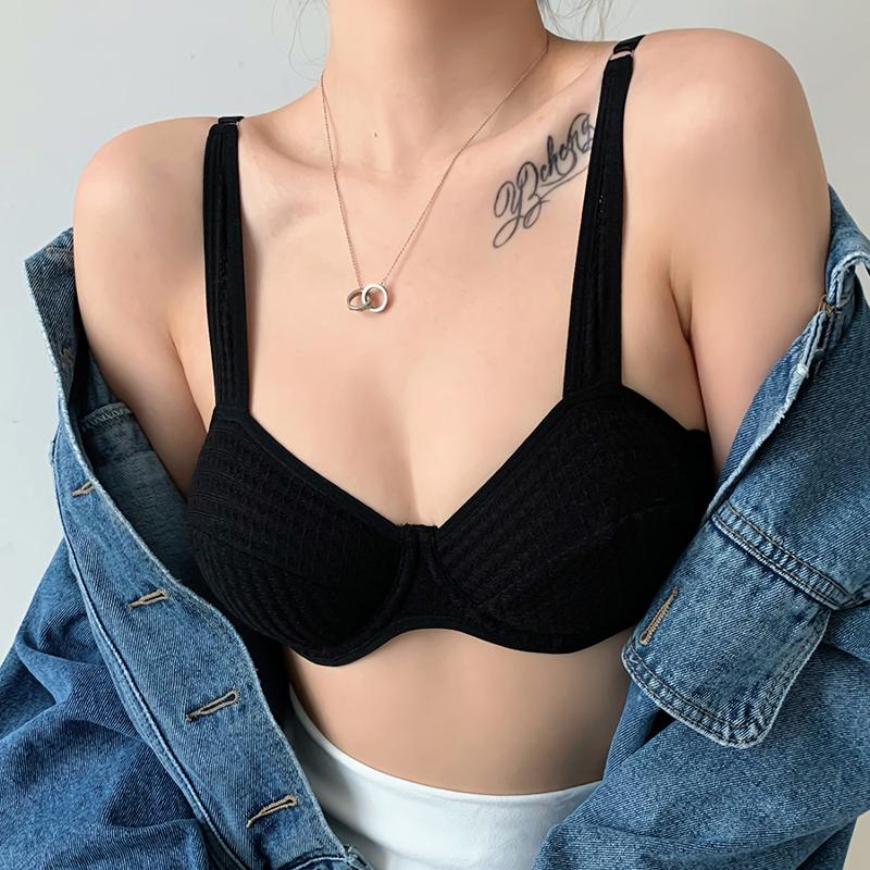 Şeker Renk iç çamaşırı seti Kadınlar için Yaz Ultra Ince Push Up Sütyen Seti Fransız Seksi Bralette Dantel Kumaş Nefes Sütyen Tanga Setleri
