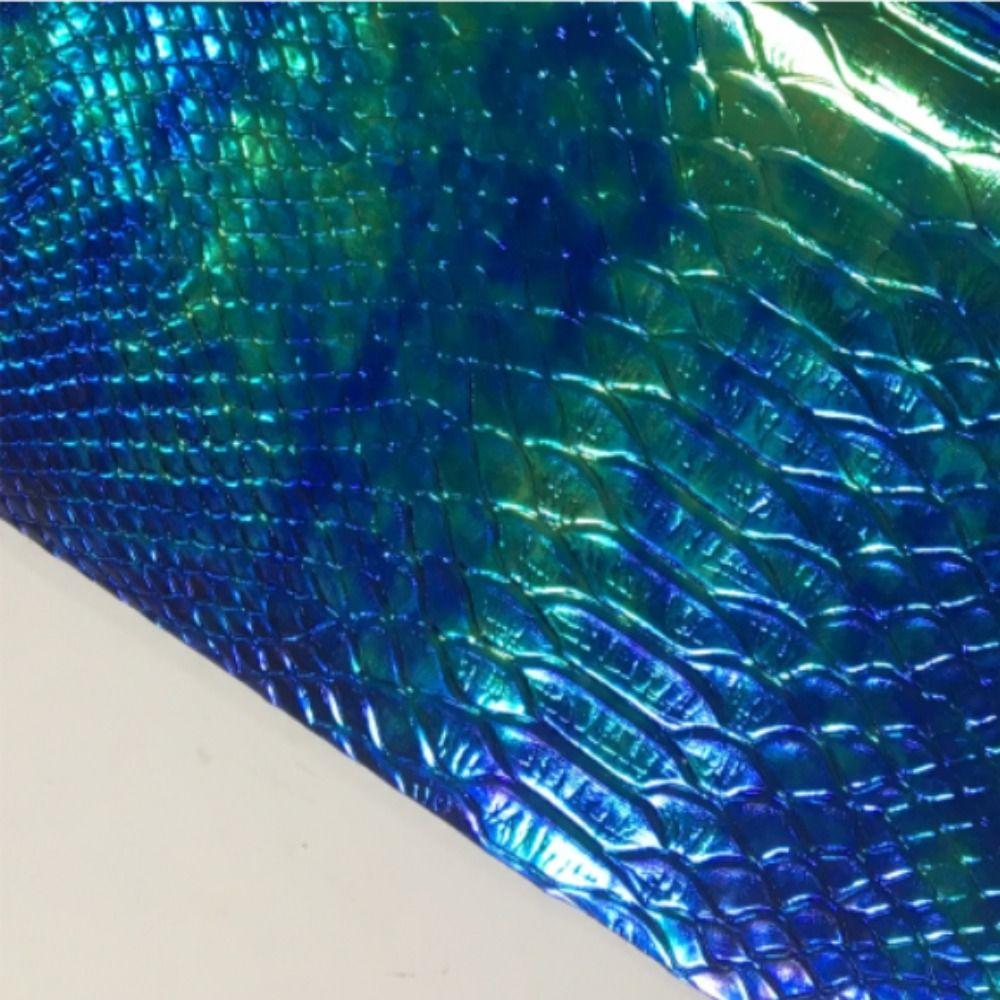 1 Roll Holographic Snake Skin Pattern Sheets 30x135cm Holographic Sheets  for Handbags