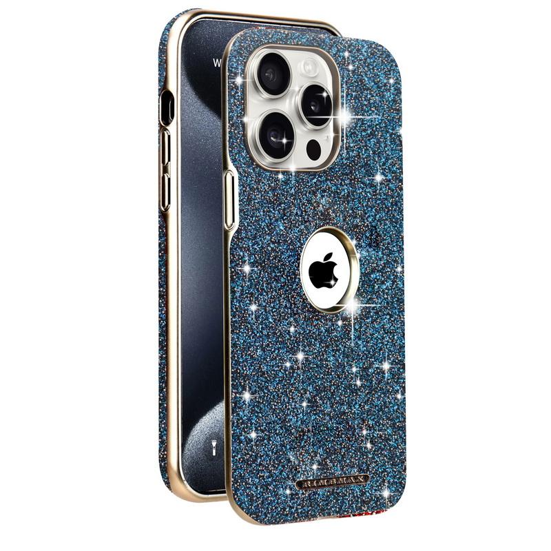 Luxury Glitter Jewel Glossy for MagSafe Phone Case For iPhone 16 Pro Max 15 14 Plus 13 12 Plating Shockproof Magnetic Hard PC Bumper Cover