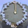 Elegant Freshwater Pearl Bracelet with Heart Rice Design