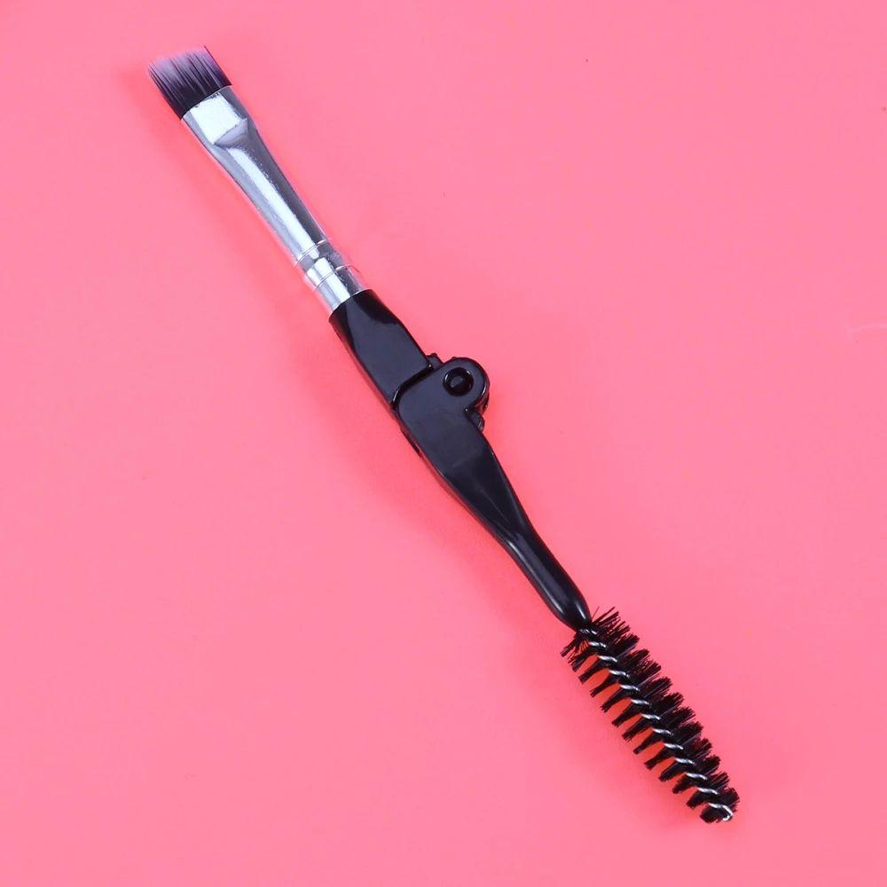 Brush Portable Spoolie Brush Duo Angled Eyebrow Brush Mascara Applicator Foldable Eyebrow Brush