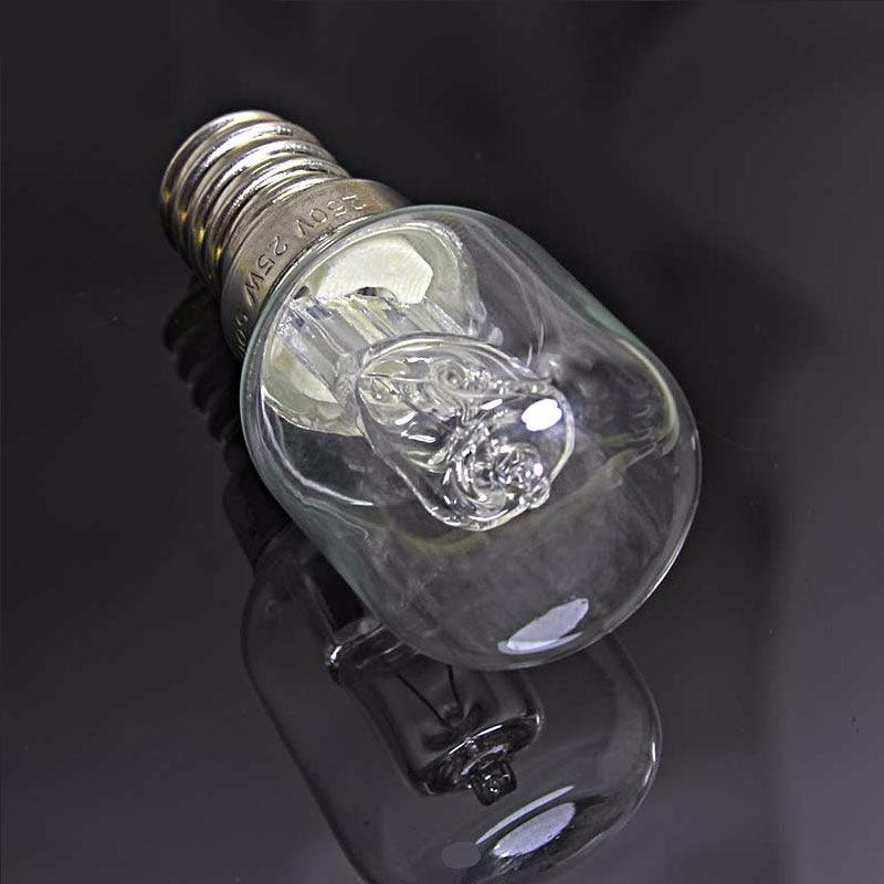 Ovnlys 220V 25W Høytemperaturbestandig 500 grader E14 liten skruemunning