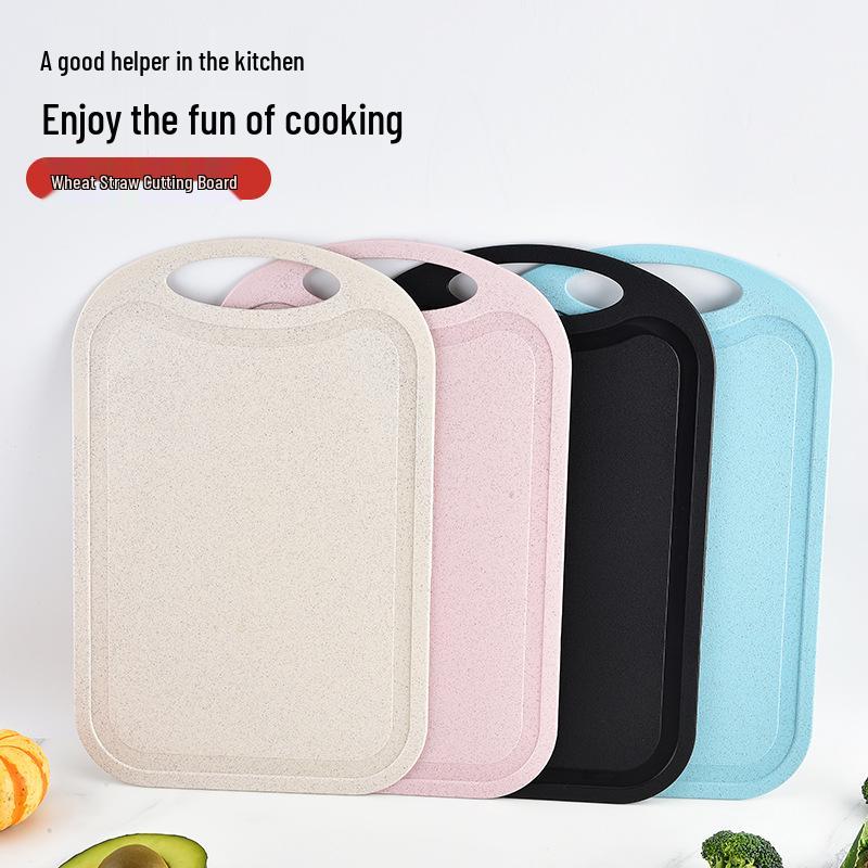 Eco-Friendly Wheat Straw Cutting Board – Food Grade, Portable, Perfect for Baby Food, Fruits, and Vegetables.