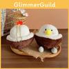 Chicken Coconut Plush Character Doll With Hanging Decor For Collection And Play