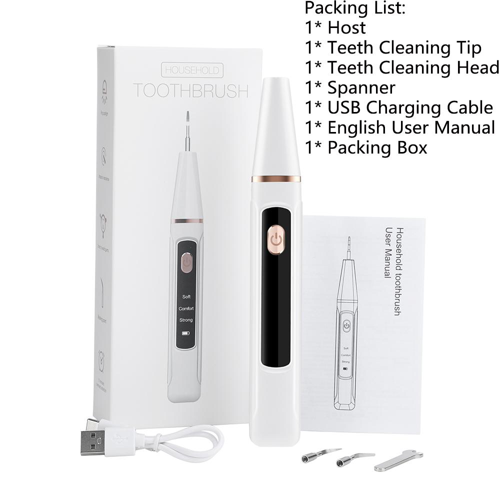 2 hlavy Péče o dutinu ústní Svěží dech Odstraňte odolný zubní kámen Skvrny Bělení Elektrický čistič zubů Bělení Chrání dásně