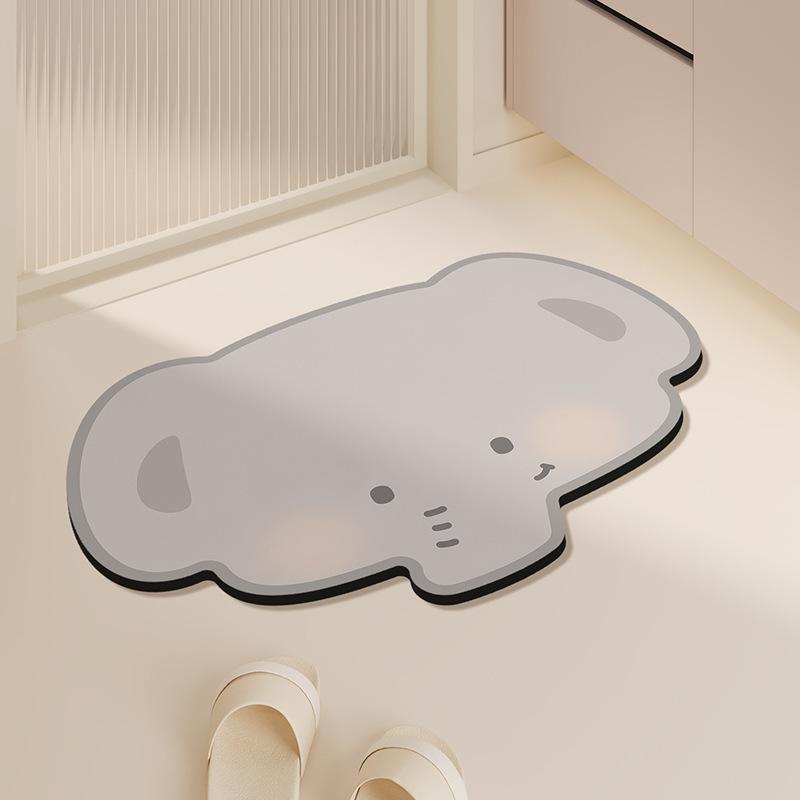 

Коврик для туалета с изображением диатомовых животных, впитывающий нескользящий коврик, который можно протирать, за которым легко ухаживать в ванной 50 * 80cm