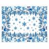 Christmas Tablecloth Festive Snowman Santa Print Dining Table Decor Gift