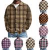 Men's Casual Button-down Long-sleeved Shirt With Pocket