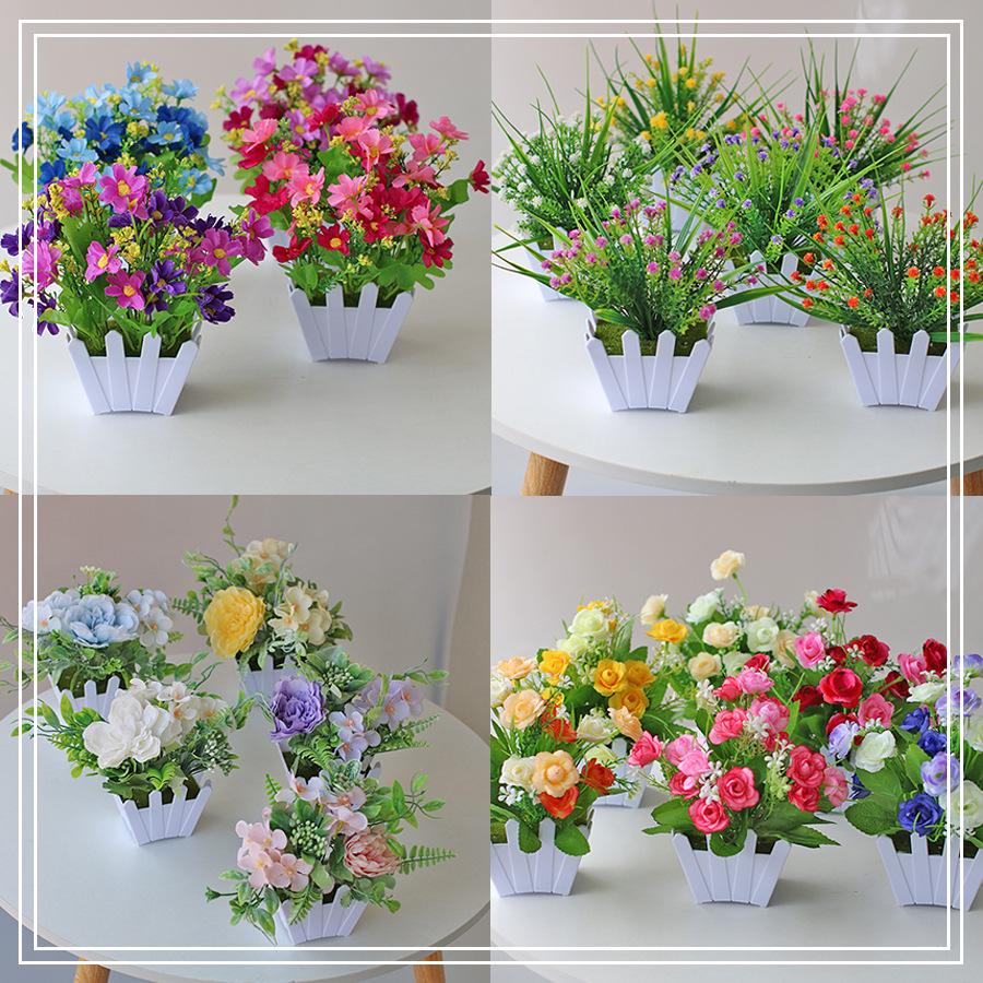 Eucalyptus Bonsai Artificial Green Plant for Home Decoration