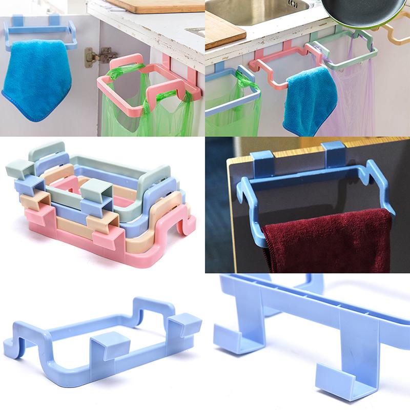 Garbage Bag Holder Kitchen Garbage Rubbish Bag Cabinet Hanging Trash Rack