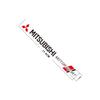 4 Stück Auto Logo Styling Wasserdicht DIY Karosserieaufkleber für Mitsubishi Eclipse Lancer Outlander Pajero ASX Colt I200 Delica Triton Ex