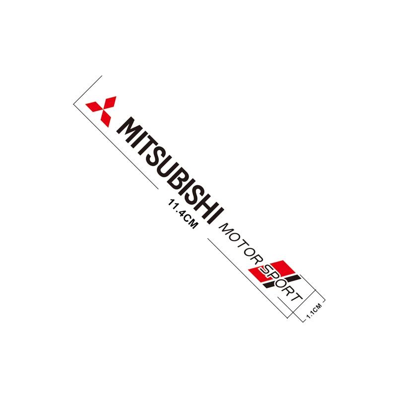 4 Stück Auto Logo Styling Wasserdicht DIY Karosserieaufkleber für Mitsubishi Eclipse Lancer Outlander Pajero ASX Colt I200 Delica Triton Ex