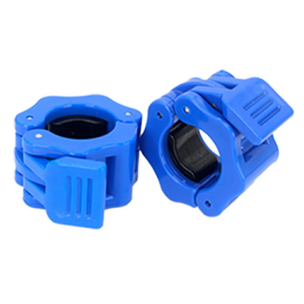 

2Pcs Reinforced Barbell Clips Barbell Collars, Weight Clips for Bars, Barbell Clamps for Gym Weightlifting Fitness Blue