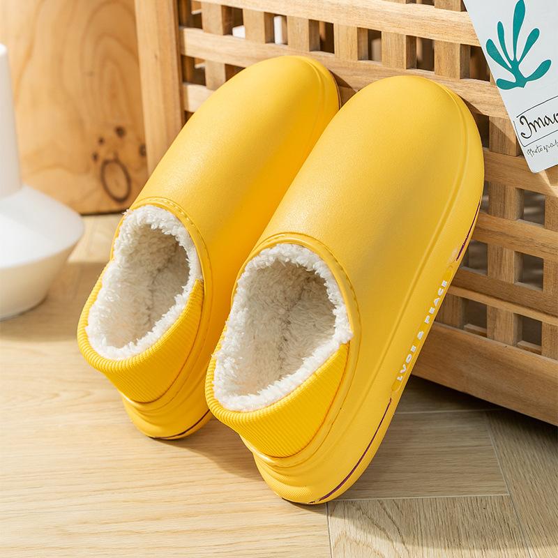 

Хлопковые тапочки женские для дома весна, осень и зима нескользящие обувь для послеродового периода на толстой подошве комнатные домашние тепло пара мужчины 37-38 (suitable for usual 36-37)