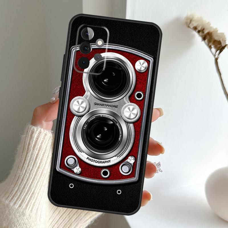 Retro Nostalgia Camera Case For Samsung Galaxy A16 A26 A36 A56 A55 A35 A15 A54 A34 A14 A52 A32 A12 A13 A33 A53 A17