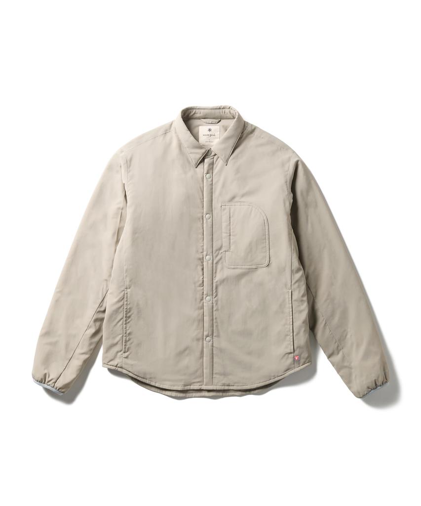 Flexible Insulated Shirt Tops Shirt Long Sleeve Padded GREIGE M [Snow Peak] SH-26SU001 Men's Women's