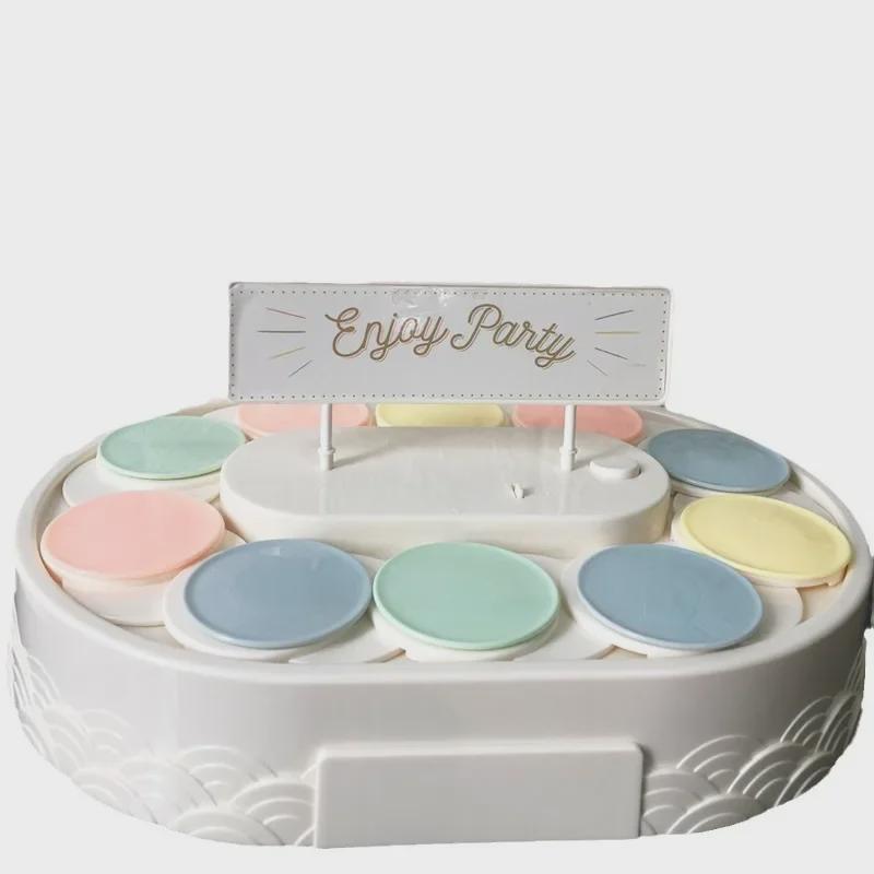 Automatic Rotating Dessert Sushi and Cake Display Stand for Parties