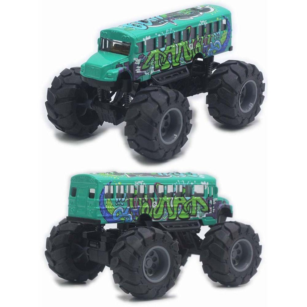 Simulation Pull Back Car Toy Die Cast Metal School Bus Vehicles Toys School Bus Model  Boys Girls