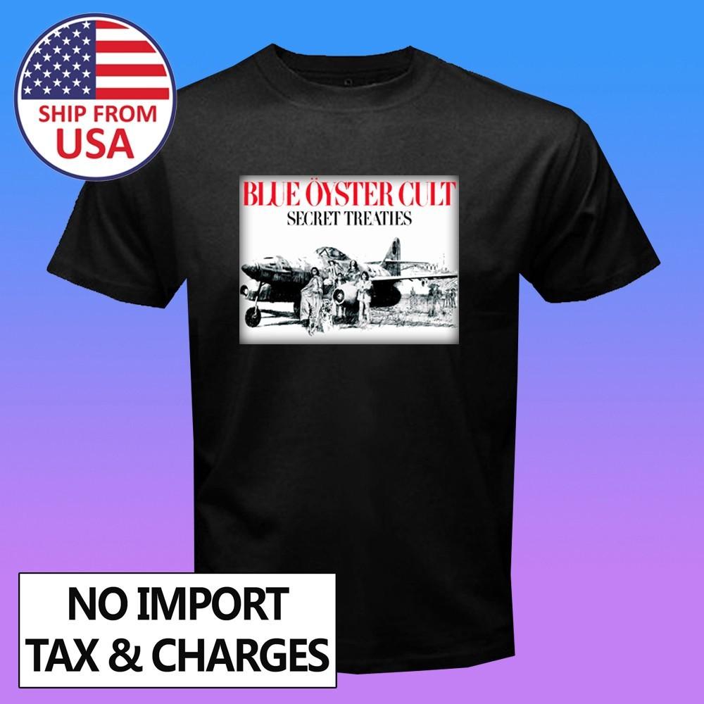 BLUE OYSTER CULT Secret Treaties Men s Black Size S-5XL M