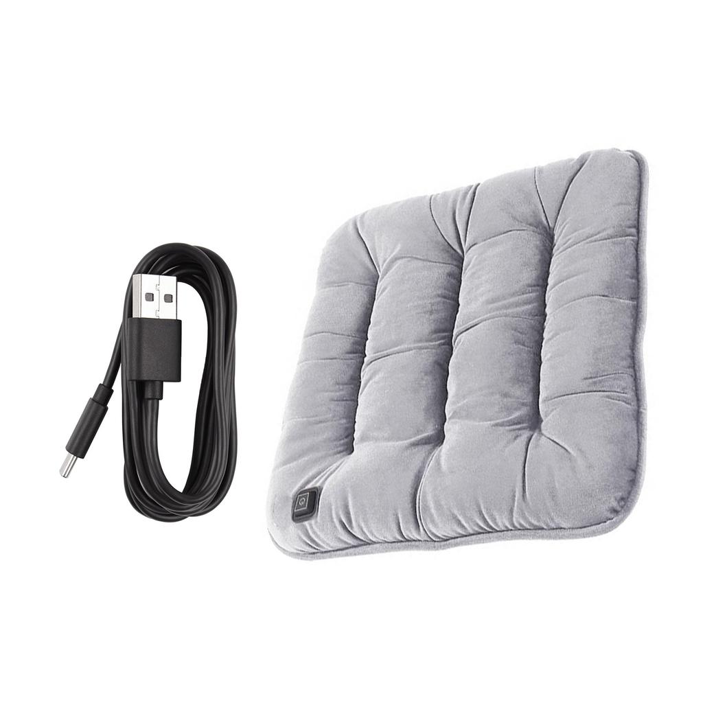 Car Heated Seats Cushion Washable Heated Pad Winter 12V Car USB Electric Heating Pad Fast Heating Seats Cushion
