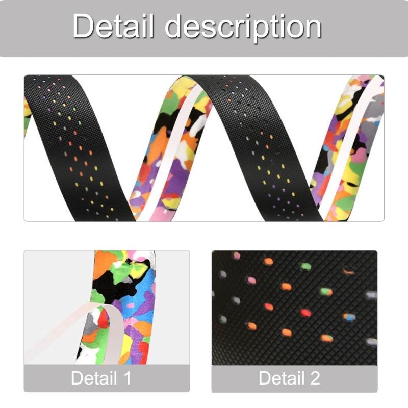2Pcs Road Bikes Handlebars Tape NonSlip Shock Absorbings Handlebars Tape Cyclings Handle Wrap Cyclings Handlebars Tape