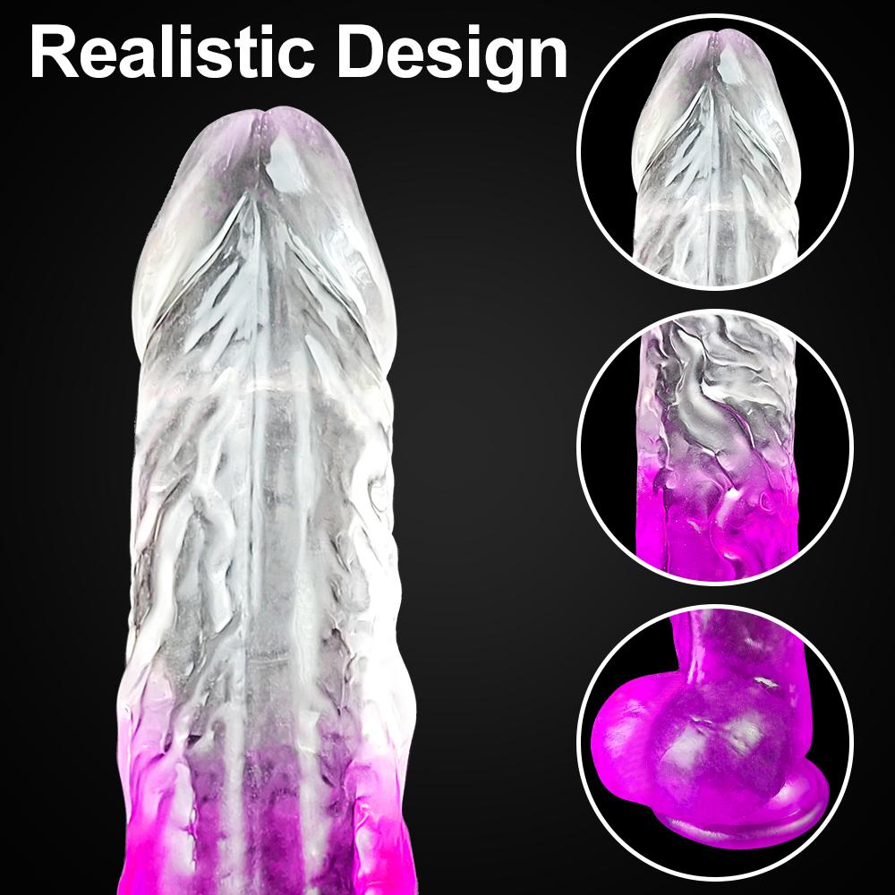 Realistic Dildo With Suction Cup Huge Jelly Big Penis Anal Butt Plug Erotic Soft Skin Friendly Silicone Sex Toys for Woman Men