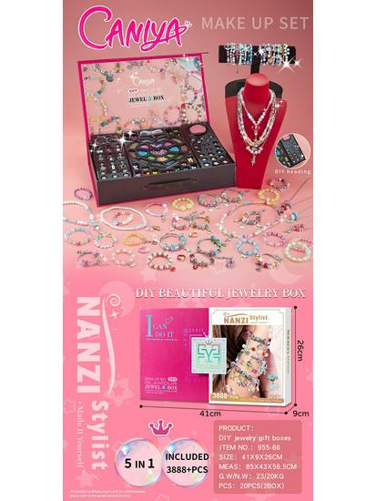 DIY Girls' Beaded Jewelry Gift Set: Handmade Bracelets & Necklaces