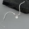 Vintage 925 Silver Bamboo Pearl Bracelet for Women Korean Style Round Bead Heart-shaped Bracelets Jewelry Birthday Gift