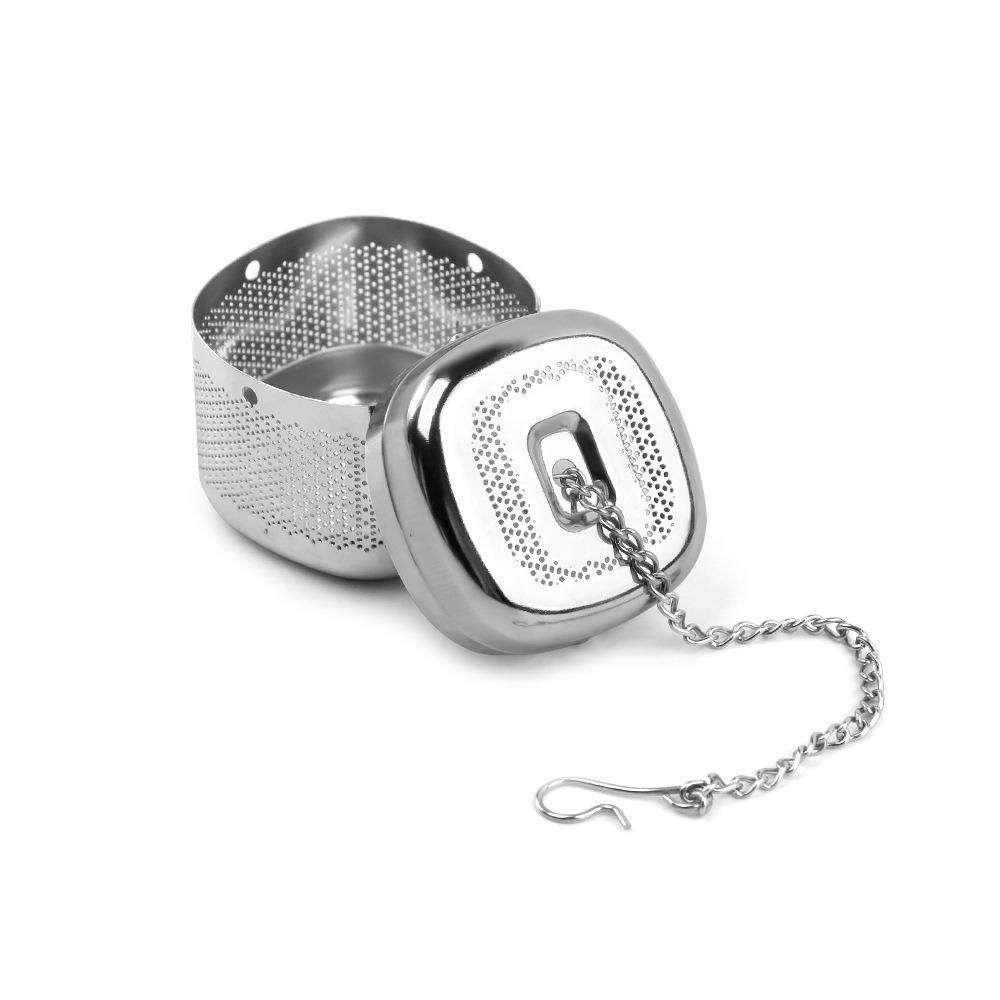 2 Set Stainless Steel Square Tea Infuser Ball Tea Strainer Teaware Tea Filter  Cooking