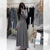 2023 Elegant High-Waisted Long-Sleeved Autumn Dress for Women, Slimming Design