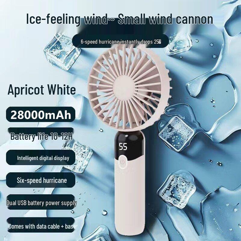 Portable USB Rechargeable Mini Fan: Handheld, Desk, Neck-Hanging, Folding for Office & School Use