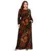 Plus Size Women's New Autumn Long Sleeve Print Dress