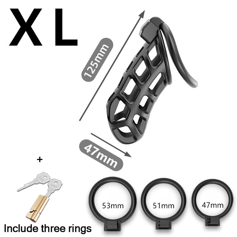 Male Chastity Cage Sissy Belt Invisible Chastity Lock Rings With 3/4 Sizes Cock Cage Bondage Device Sex Toys For Men Adults