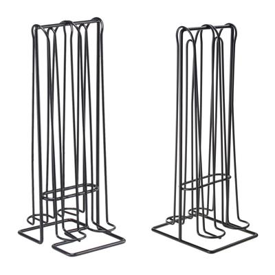 Porte-capsules de café moderne en fil métallique pour support vertical créatif de capsules de café Porte-capsules Facile à utiliser Amoureux du café G