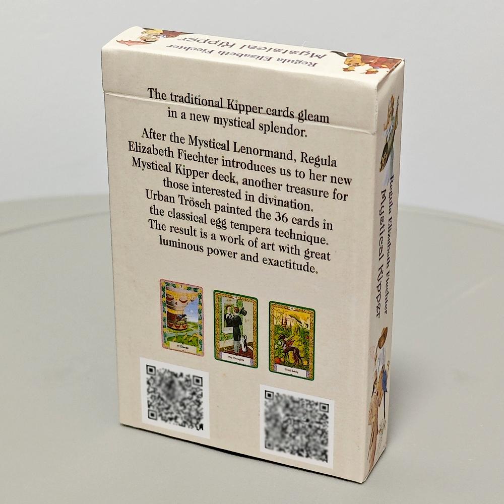 Pachet Kipper Mistic 9*6cm 36 Buc Cărți Oracol cu Cuvinte Cheie Sistem German de Ghicire