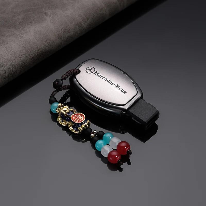 PU Car Key Case Cover Shell Fob For Mercedes Benz A B C E Class GLS GLA GLK GLC CLS CLA AMG W204 W205 W212 W463 W176 Keychain PD1