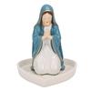 Virgin Mary Rosary Holder Elegant Resin Statue Desktop Ornament Virgin Mary Jewelry Stand for Necklace  