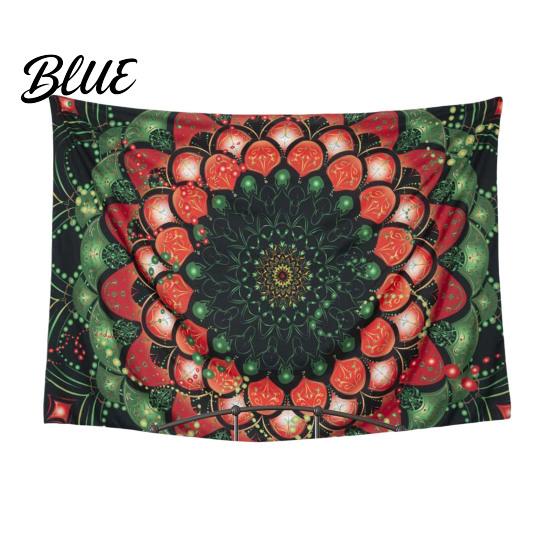 Retro Style Wall for Dorm Circular Pattern Tapestry Indian Hanging Bohemian Tapestry Rectangular Bedroom Living