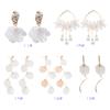 Temperament White Shell Petal Earrings, Small Personality Fresh Mori Flower Pearl Stud Earrings Female