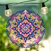 3D Metal Wind Spinner - Vibrant Mandala Art Garden Decor | Outdoor Wind Chime for Patio, Yard | No Electricity Kinetic