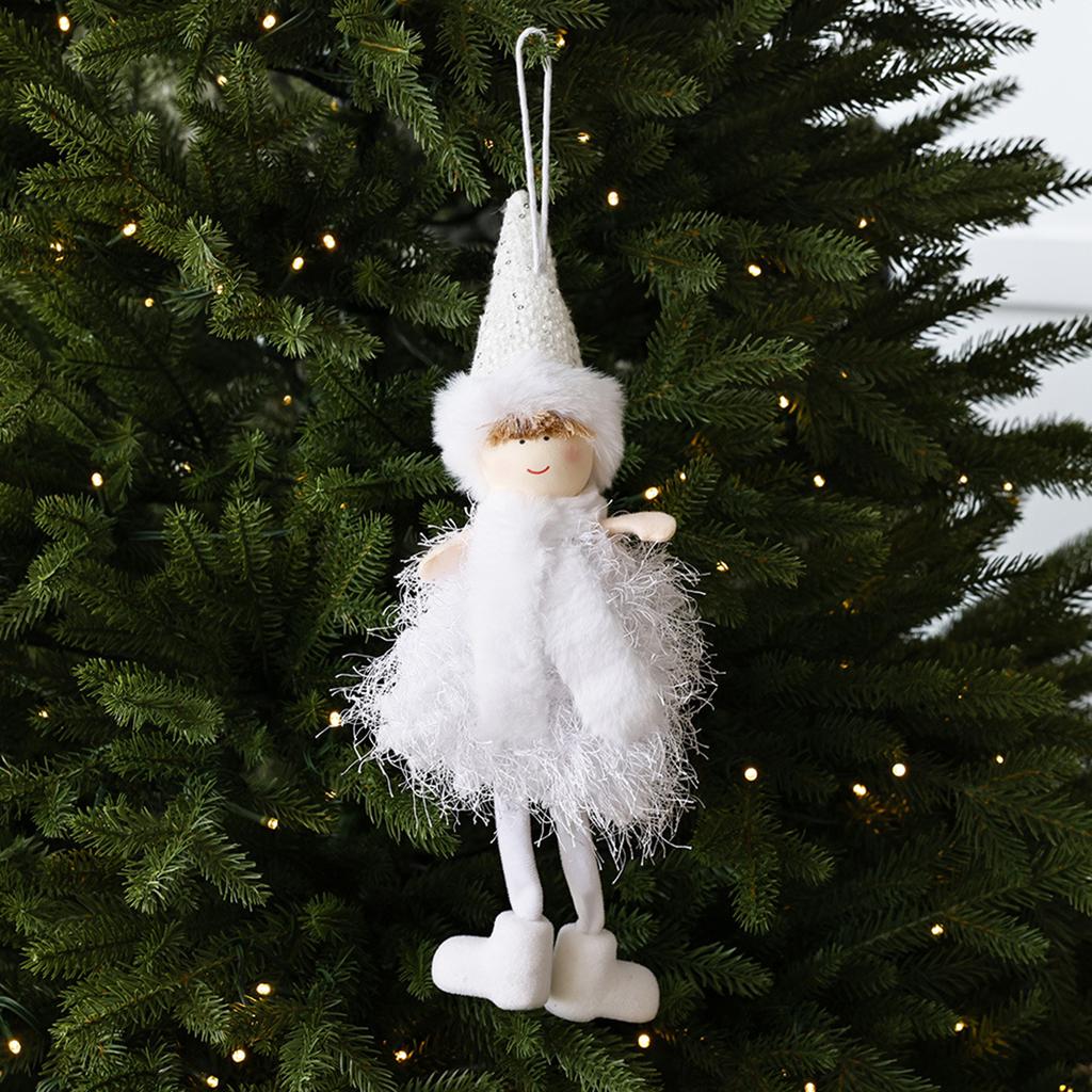 Angel Doll Ornaments Handmade Christmas Tree Ornaments Pendant Doll for Christmas Party New Year Wedding Decoration