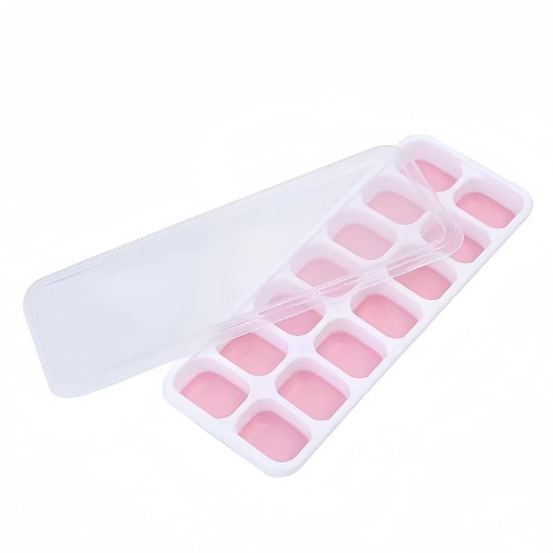 14 Grids Silicone Ice Cube Mold with Cover Square Ice Cube Tray Mold Ice Cube Manufacturer Bar DIY Ice Cocktail Freezing Tool